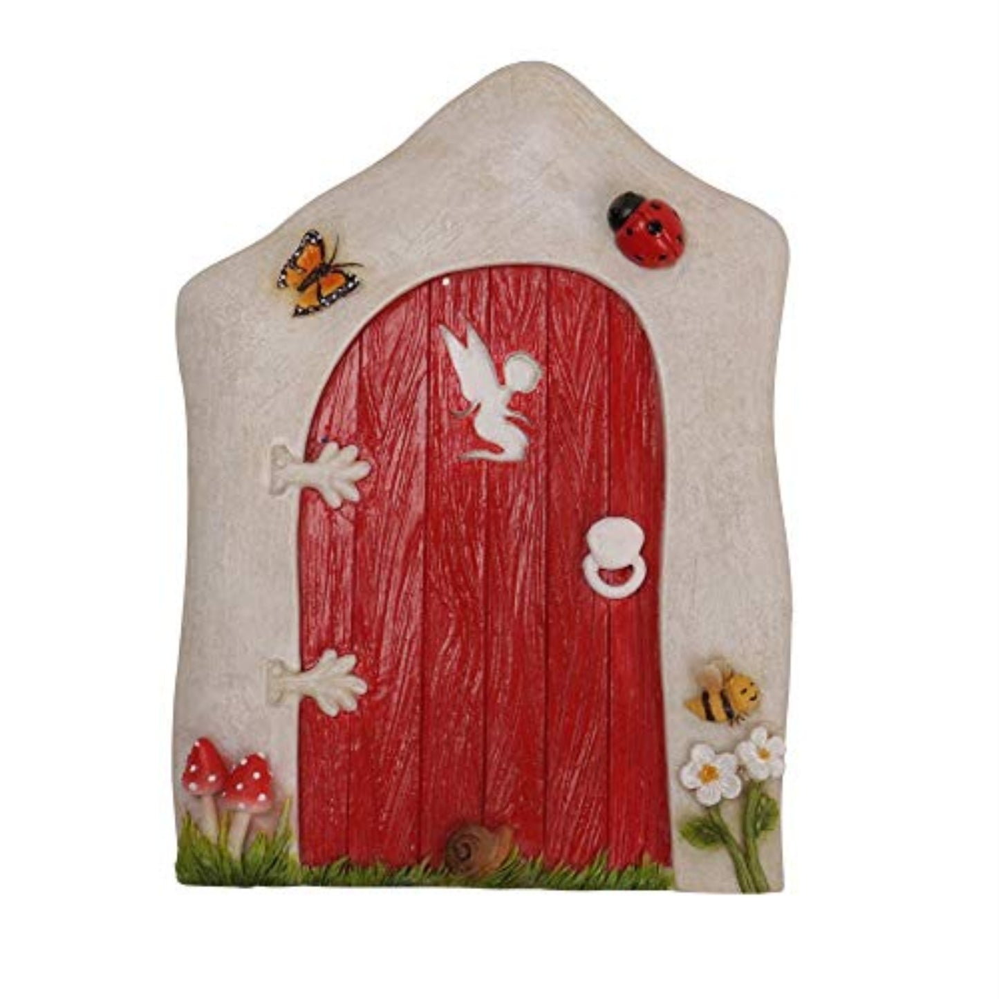 Miniature Fairy Garden of Enchantment Fairy Gnome Hobbit Cottage Red Door 4 Inches