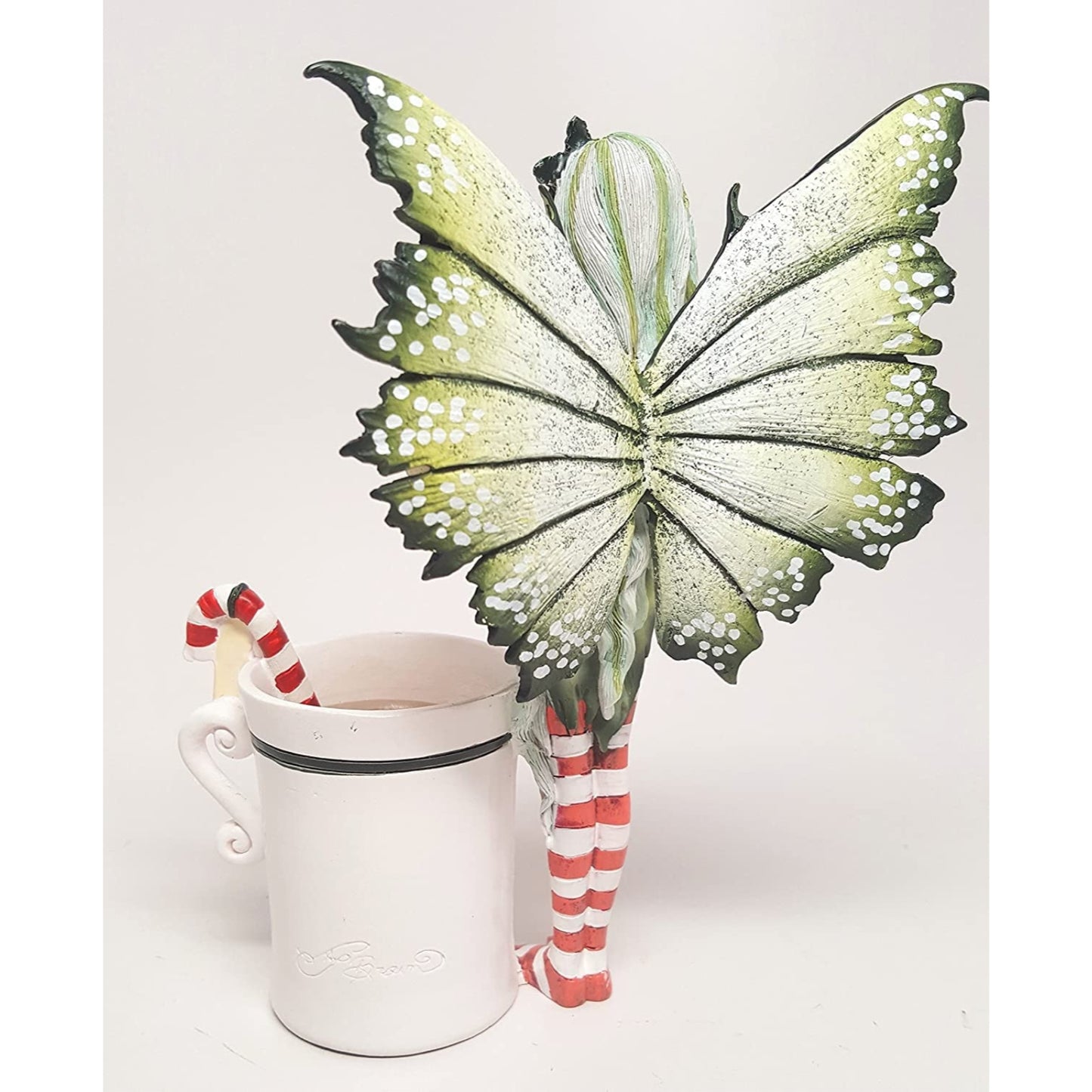Amy Brown Christmas Cup Fairy Dragon Fantasy Art Figurine Collectible 5.75 inch