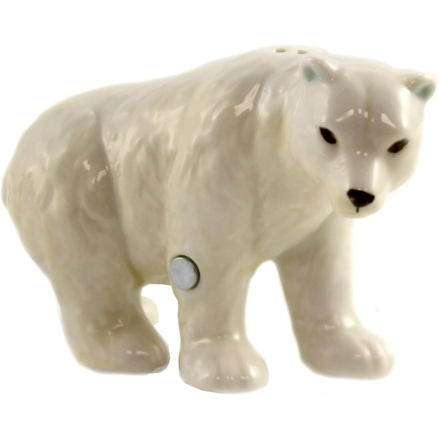 Mr. and Mrs. Polar Bear 3 inch Ceramic Salt and Pepper Shaker Set