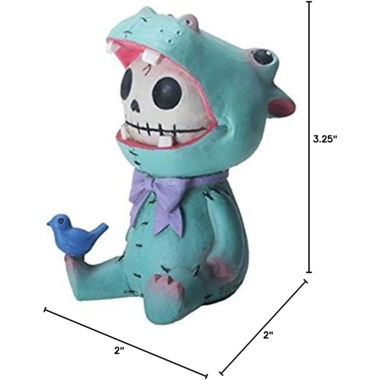 Furrybones Hippolito Skeleton in Hippopotamus Hippo Costume Figurine Statuette