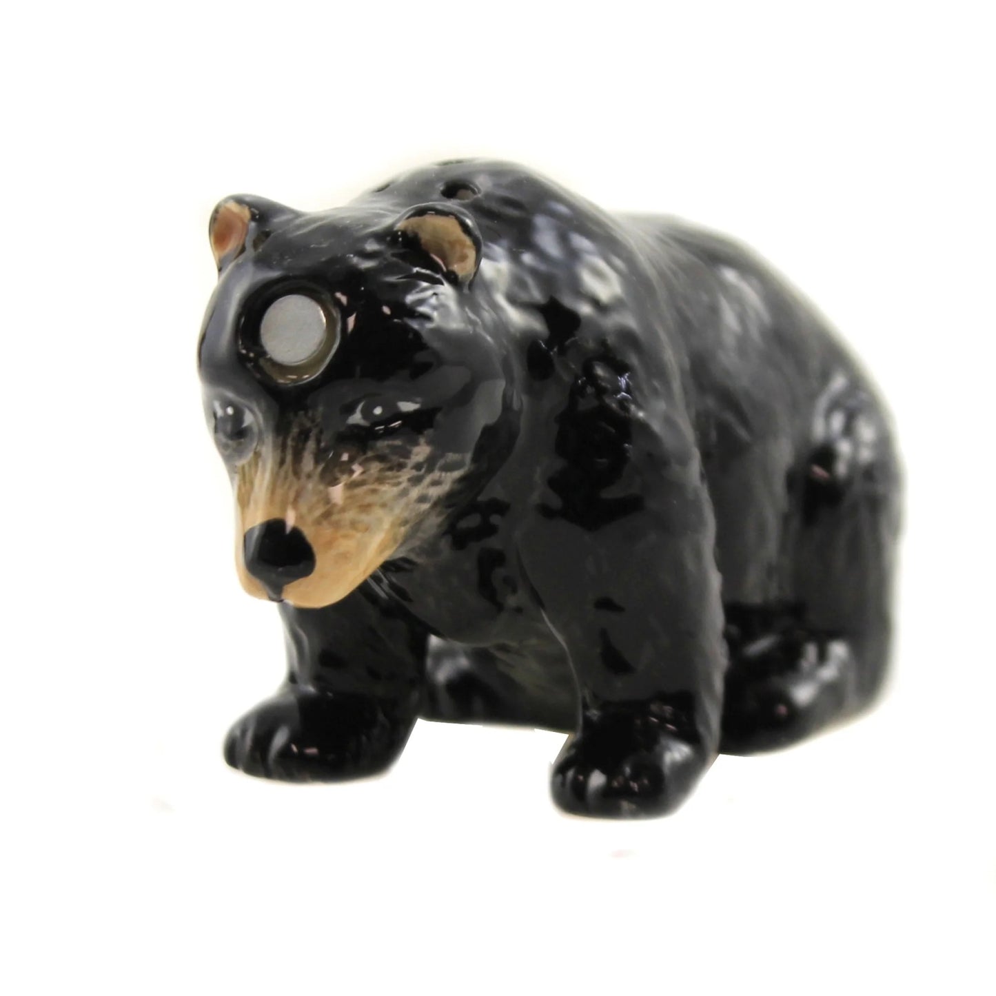 The Bull and Bear Battle Magnetic Ceramic Salt and Pepper Shaker Set 3.25 inches