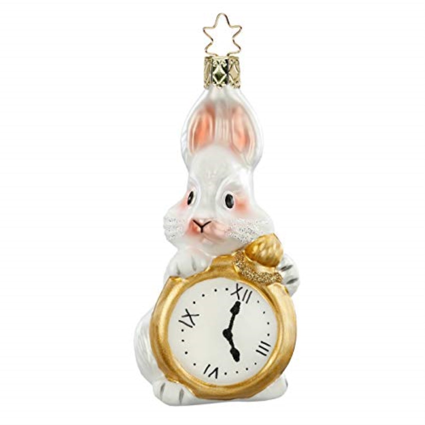 Inge Glas Late Rabbit German Glass Christmas Tree Ornament FREE BOX