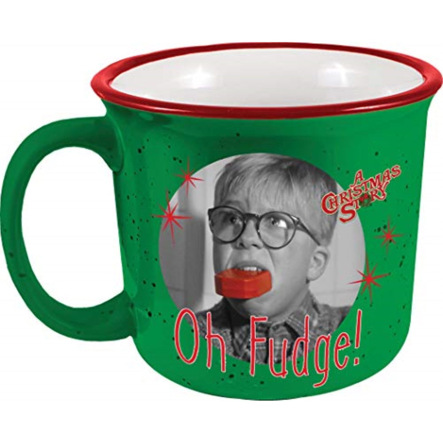 Spoontiques A Christmas Story Oh Fudge Ceramic Camper Mug 14 ounce