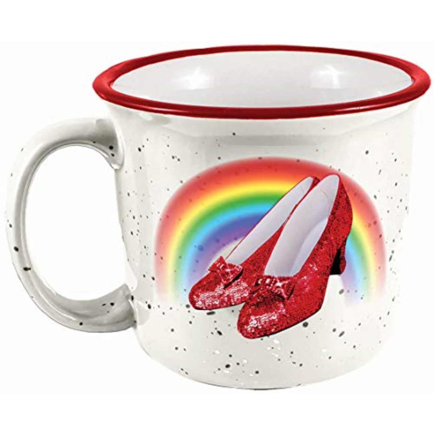 Spoontiques Wizard of Oz Ruby Slippers Ceramic Camper Mug 14 ounce