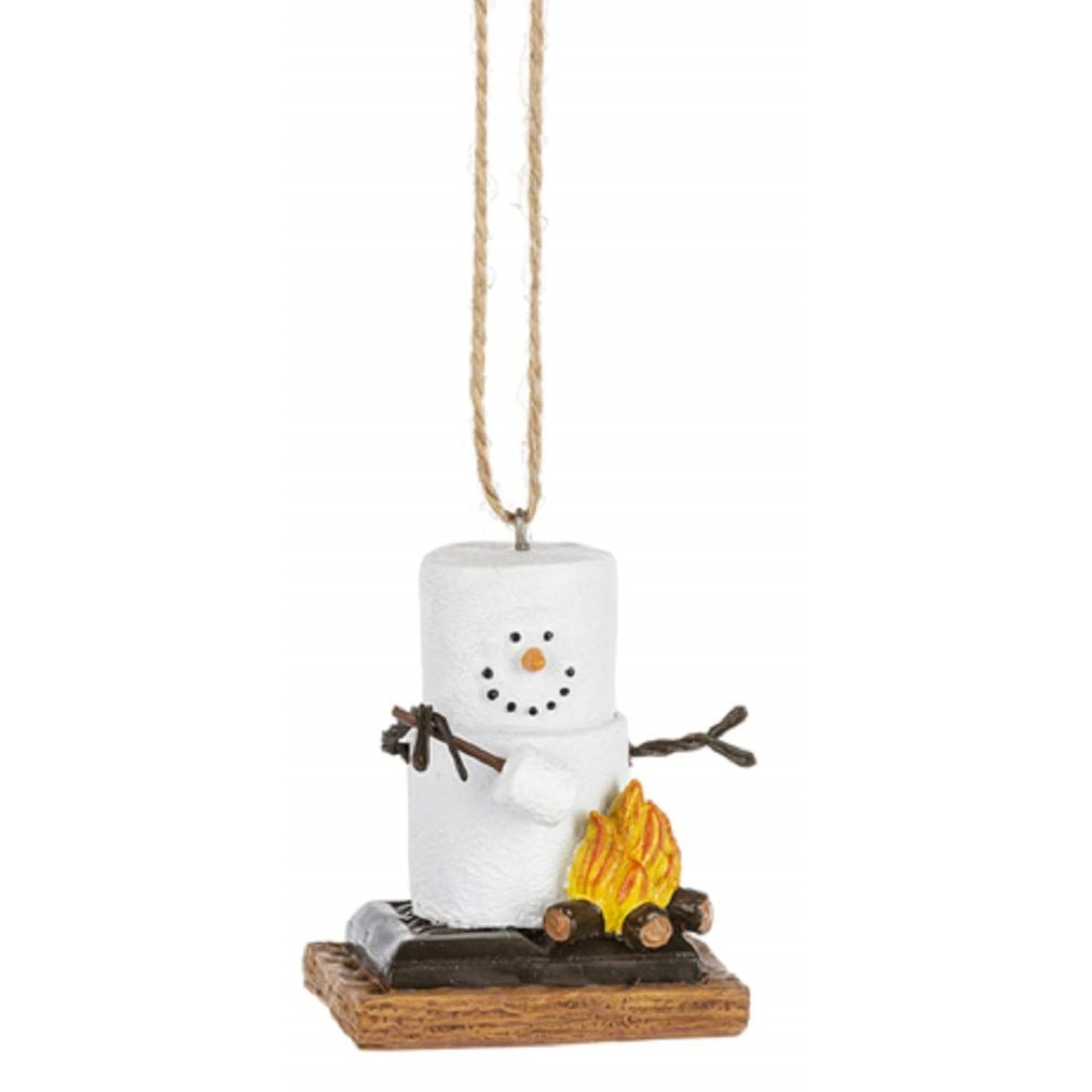 S'Mores Roasting Marshmallows Christmas Tree Ornament