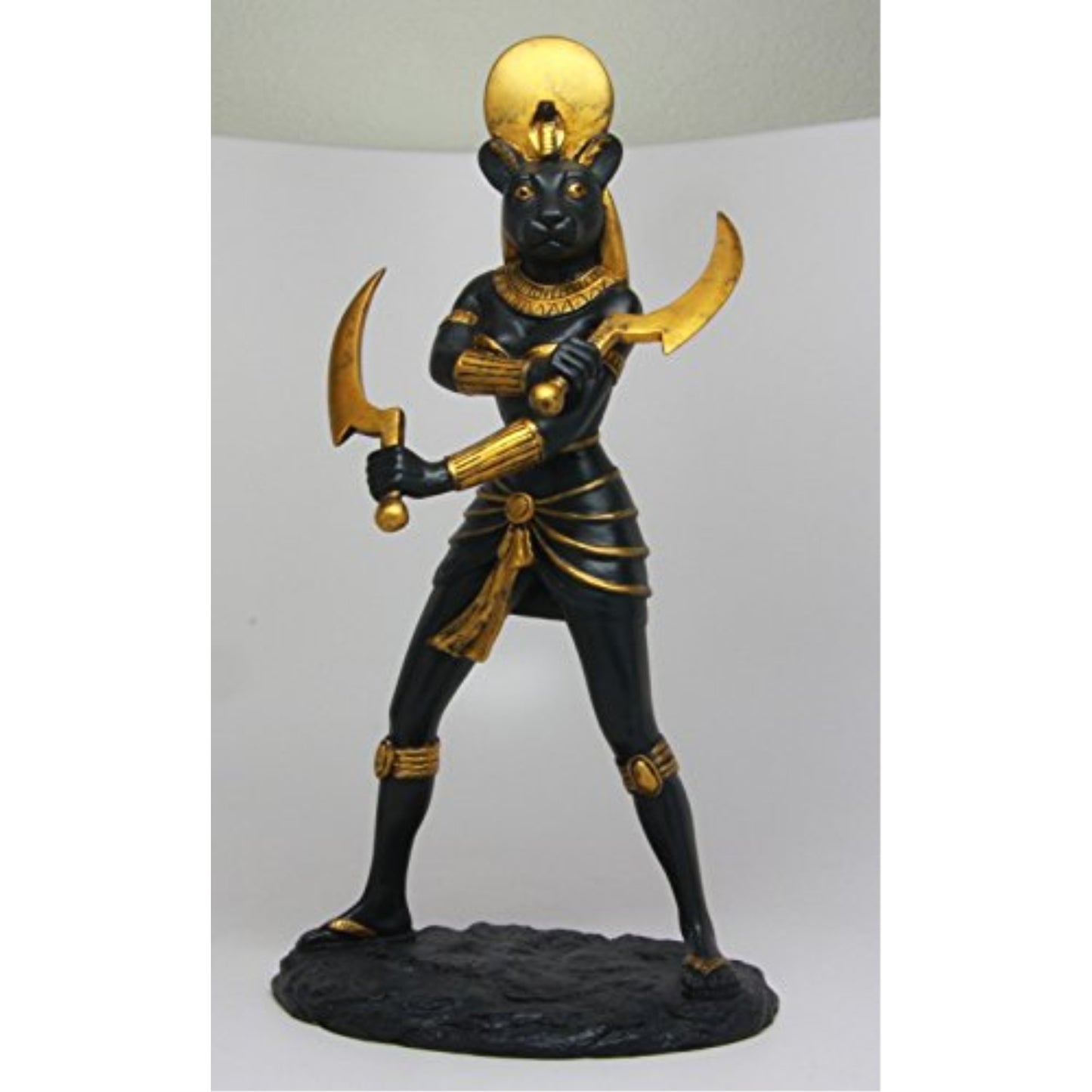Egyptian Sun Goddess Sekhmet Statue Warrior Huntress Lioness Sachmis Decor Figurine 11 inch Sculpture