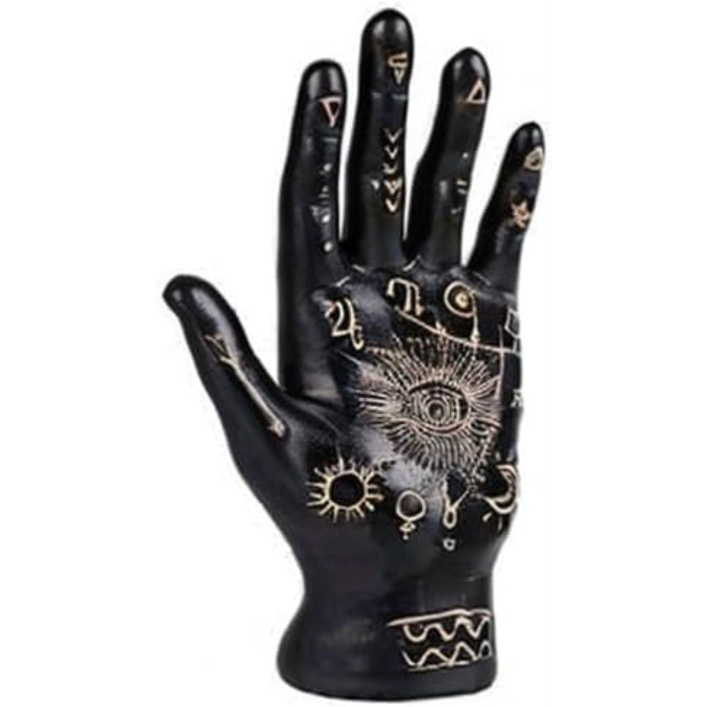 Palmistry Hand Fortune Teller Resin Figurine Statue 7.25 inch