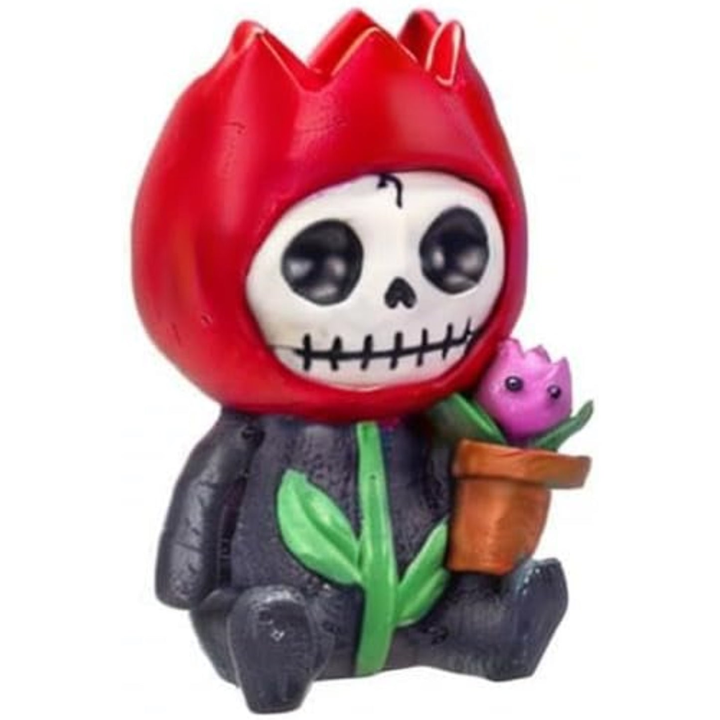 Furrybones Tully Skeleton in Flower Costume Figurine