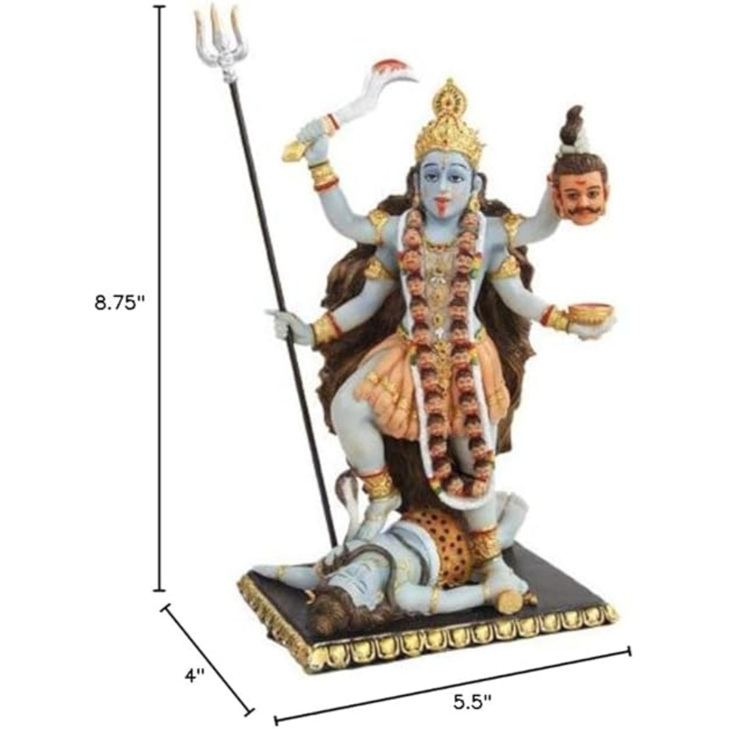 8.75 Inch Kali Mythological Indian Hindu God Statue Figurine