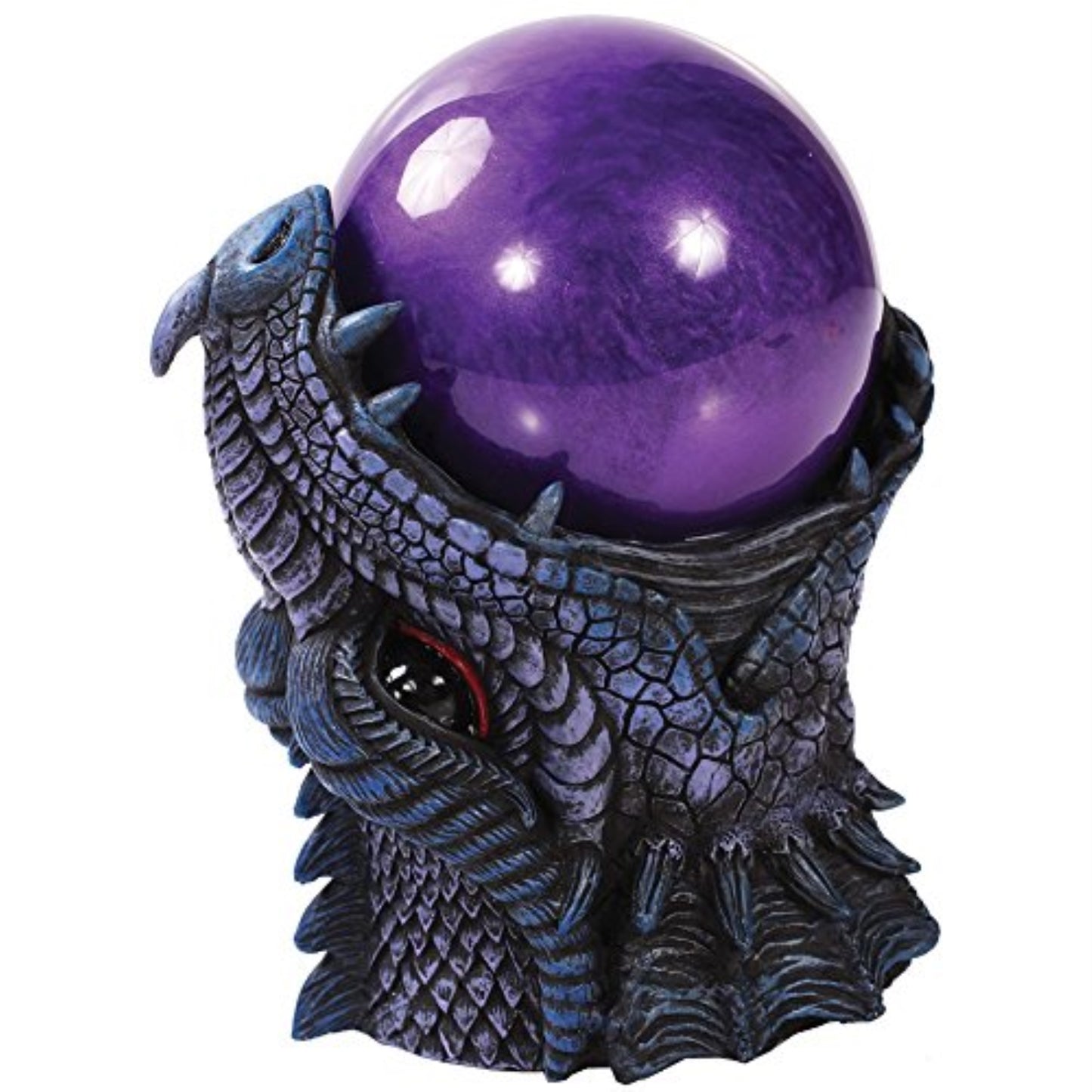 Dragon Purple Sandstorm Battery Operated Ball Figurine Made of Polyresin 6.75 inch
