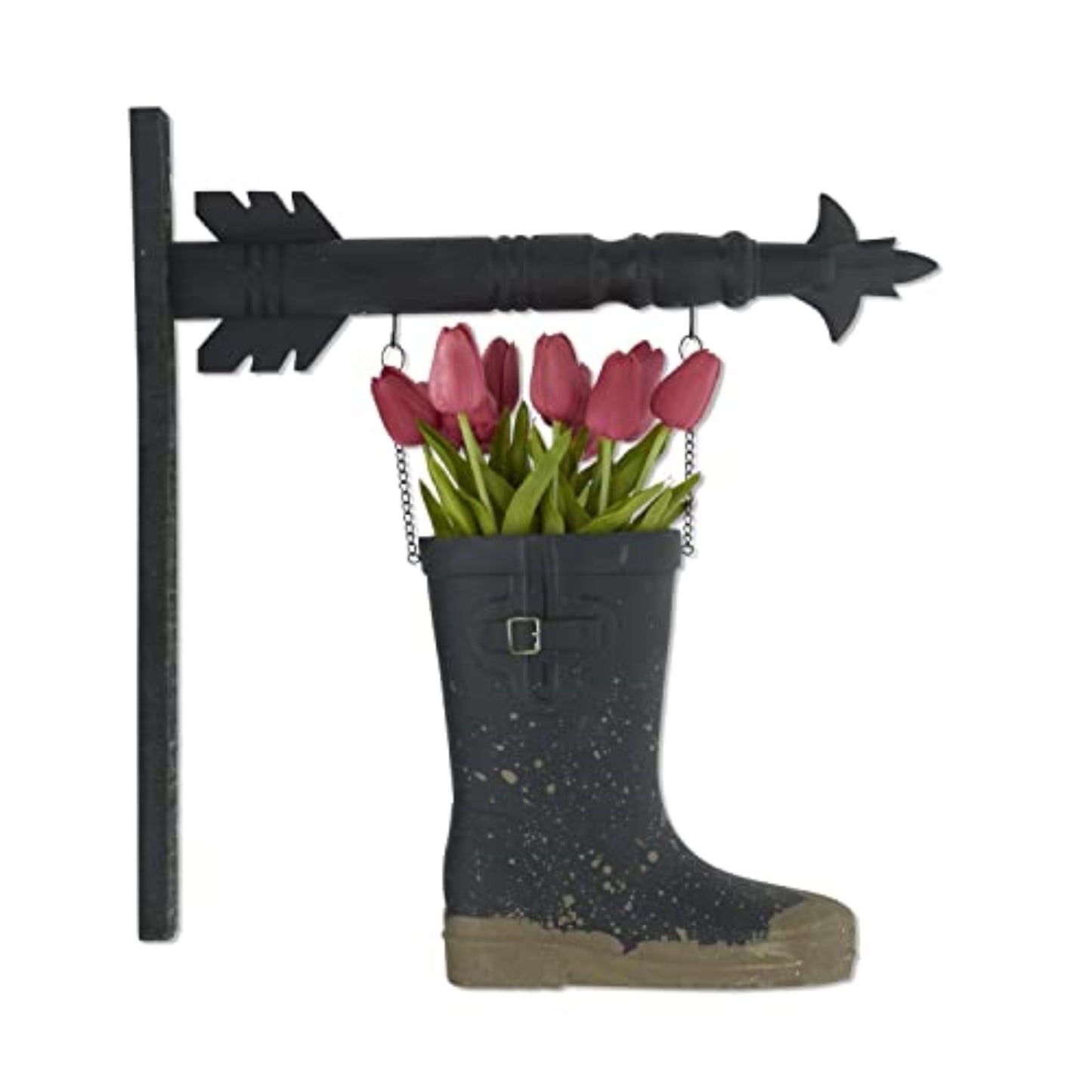 K&K Interiors Black Muddy Boot Arrow Replacement Sign 9.75 x 9 inch - Arrow Sold Separately