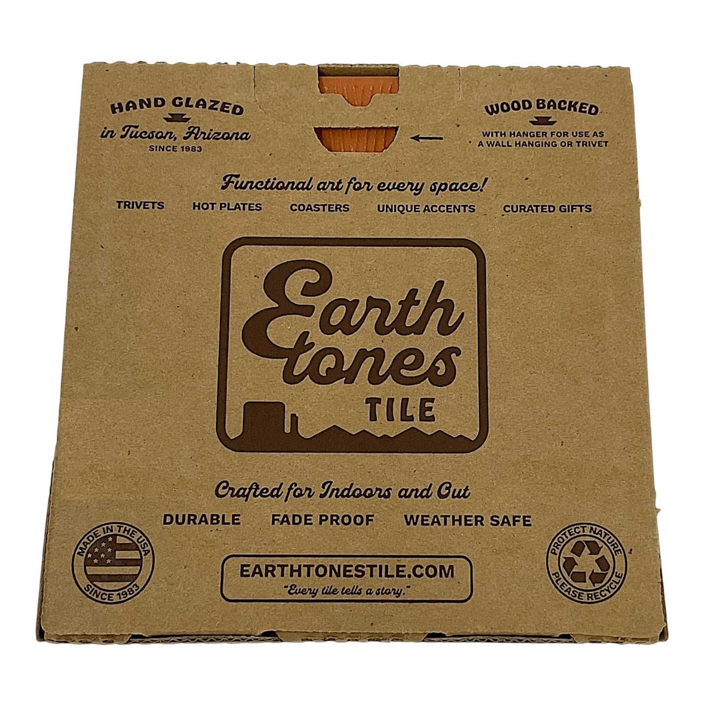 Earthtones Day of the Dead Skeleton Mariachi Band 6X6 Hand Glazed Southwest Decorative Tile or Trivet