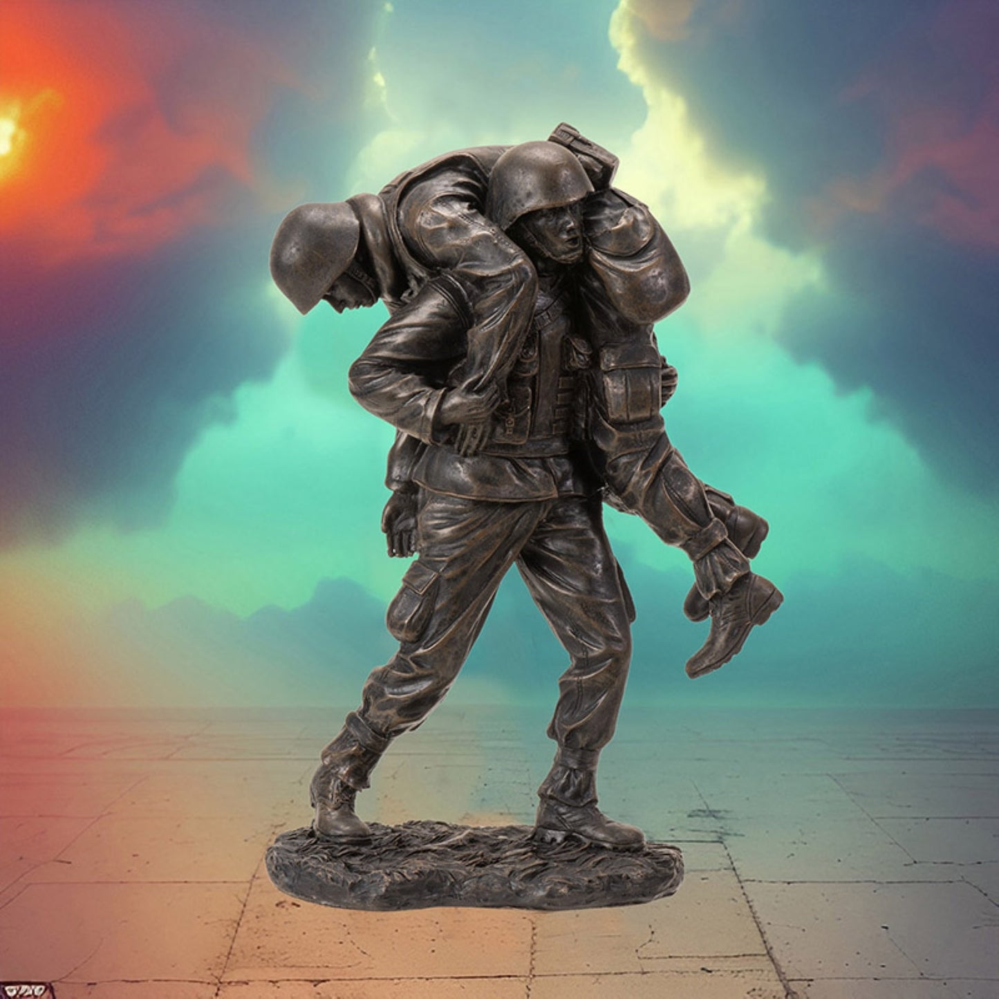 America's Finest Band of Brothers Soldier Military Heroes Collectible Figurine 7.25 inch