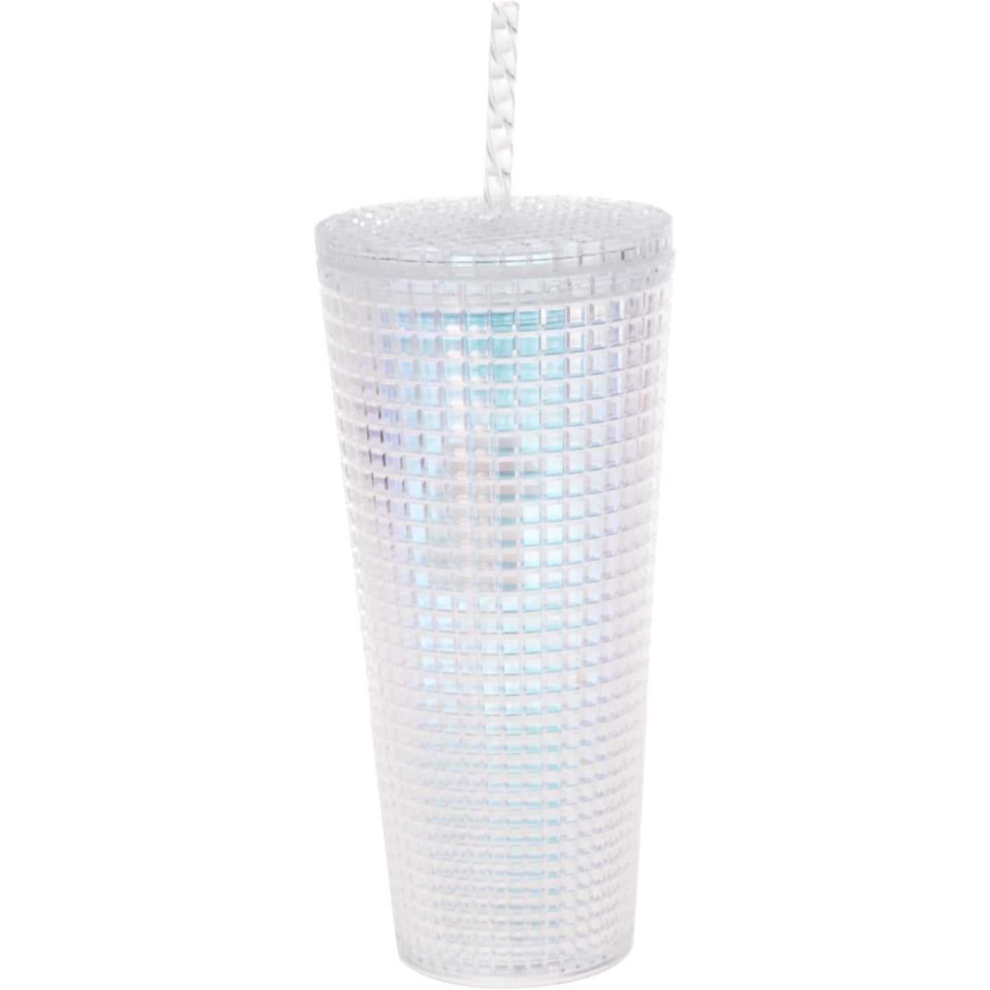 Spoontiques Elvis Presley Diamond Tumbler Textured Double Wall Insulated Cup with Straw 20 ounce