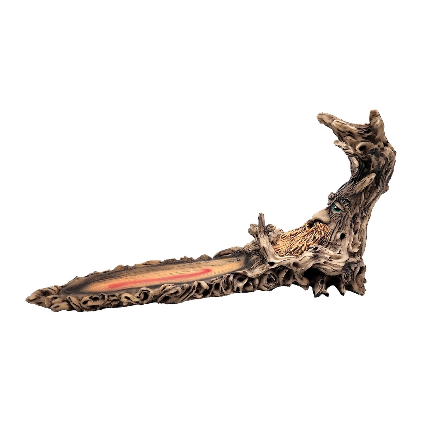 Long Branch Tree Man Resin Incense Burner Holder 12 inches Long