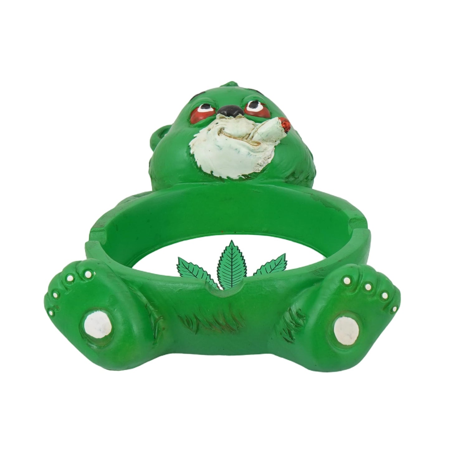 Fantasy Gifts Stoner Bear Polyresin Ashtray 4 x 6 inches