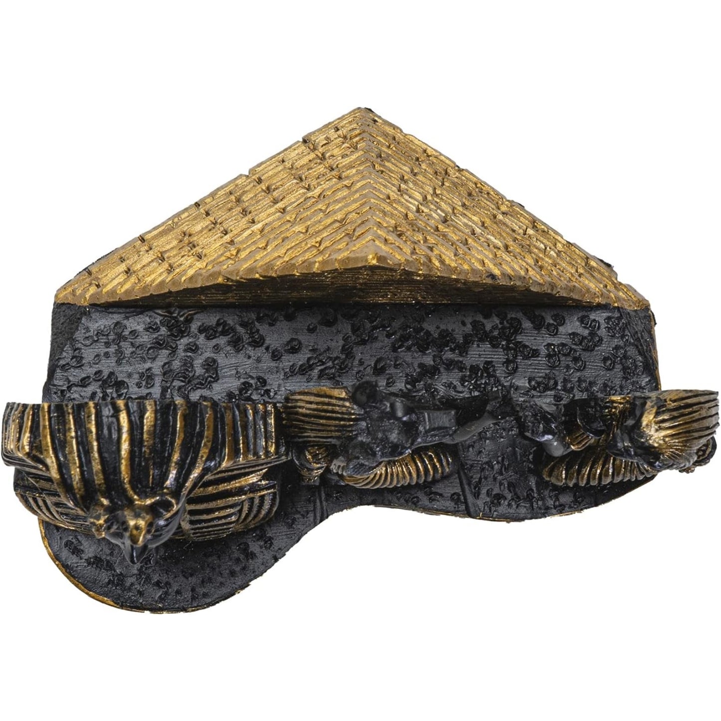 Egyptian King Tut Anubis and Pyramid Resin Business Card Holder