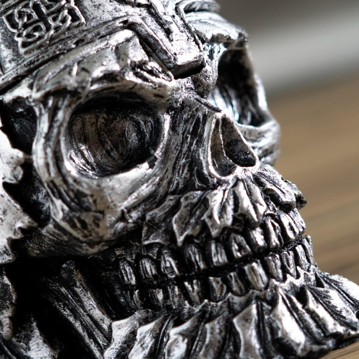 Greenman King Skull Resin Ashtray