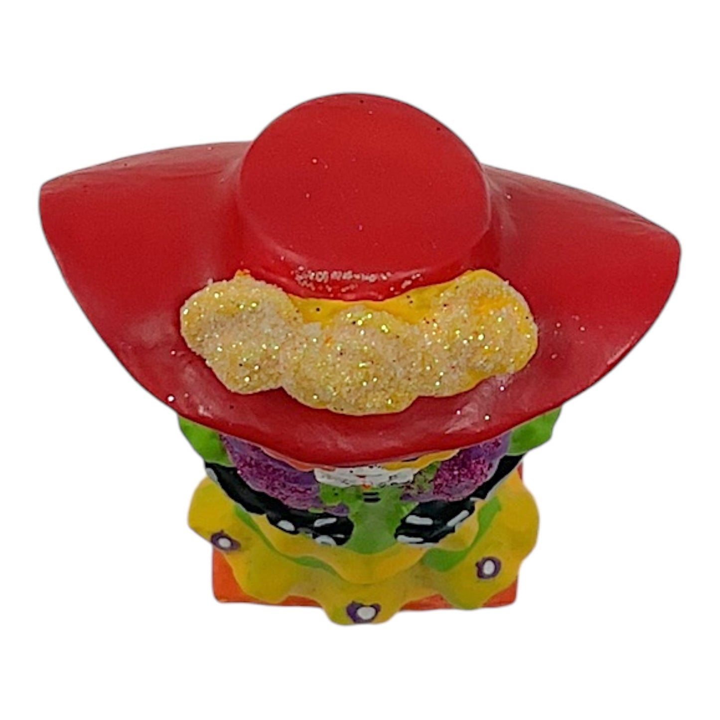 Female Skeleton Mariachi Band Dancer in Green Dress Day of the Dead Resin Figurine 4.75 Inch