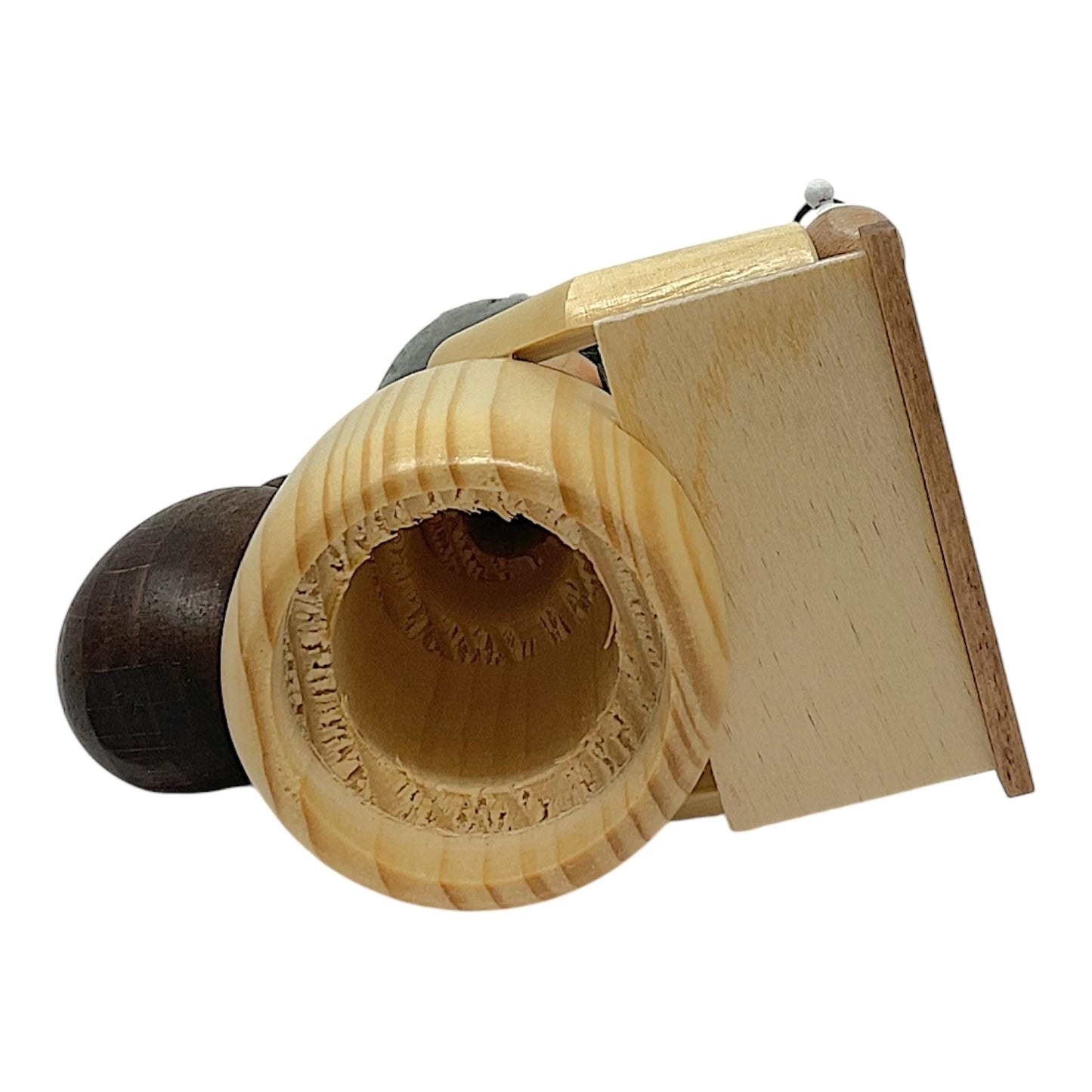 Pinnacle Peak Trading Christmas Market Seller German Wood Incense Smoker 7 Inch