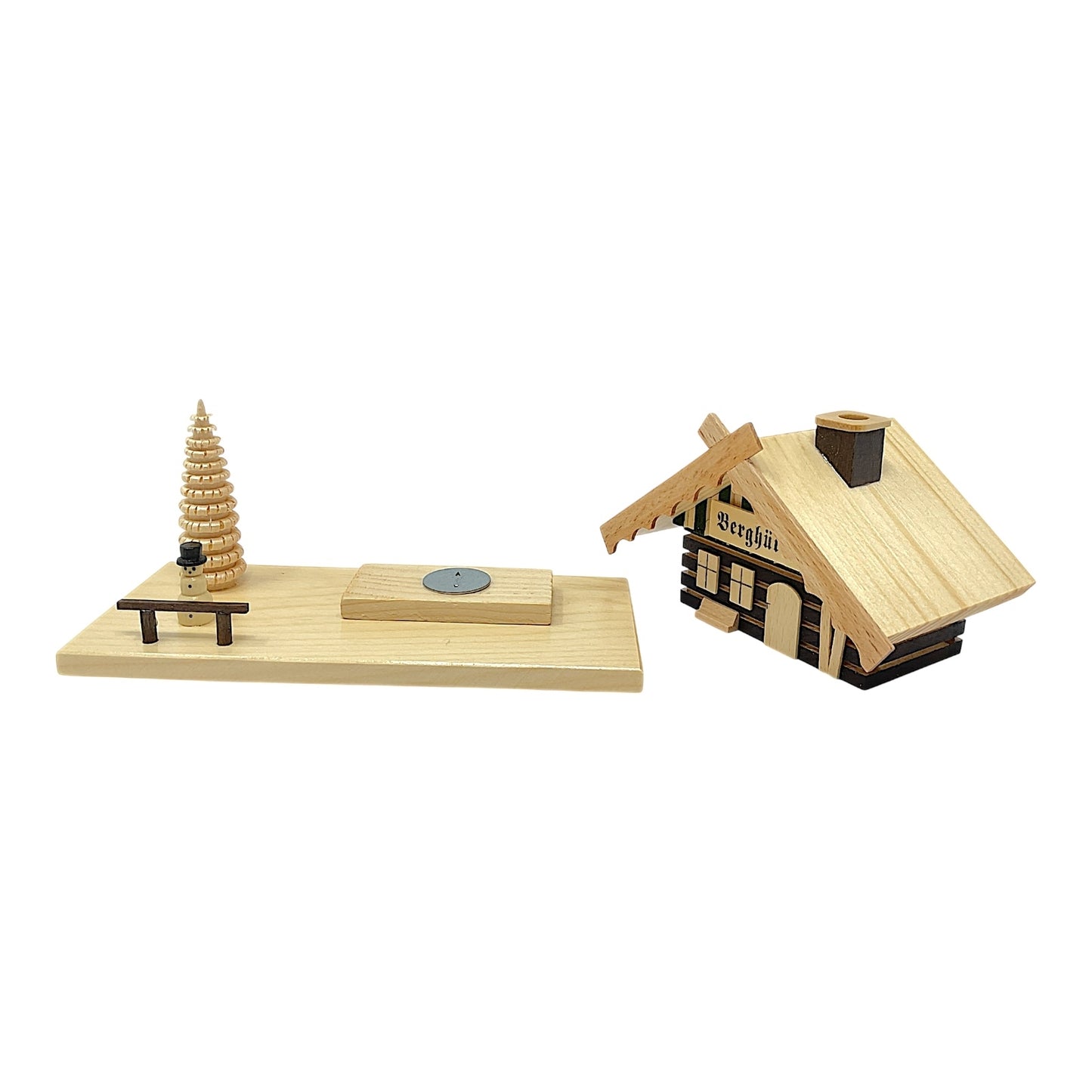 Pinnacle Peak Trading German Wood Mountain Smokehouse Hut Incense Smoker Burner 6 Inch