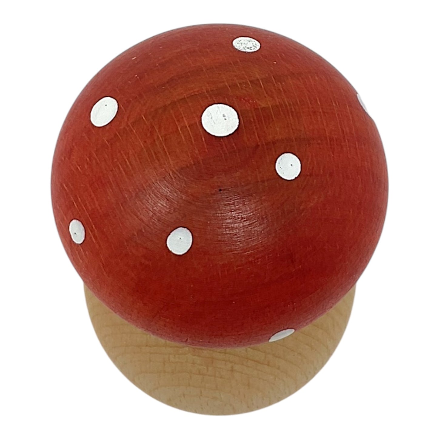 Pinnacle Peak Trading Toadstool Mushroom German Wood Functional Nutcracker for Cracking Nuts 4 inch