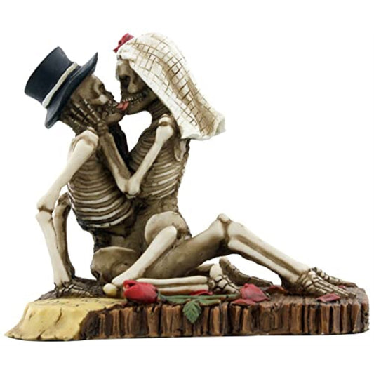 Skeleton Couple Love Never Dies Dia de los Muertos Day of the Dead Figurine