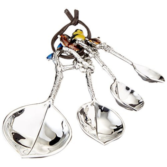Ganz Birds Zinc Metal 4 Piece Measuring Spoon Set
