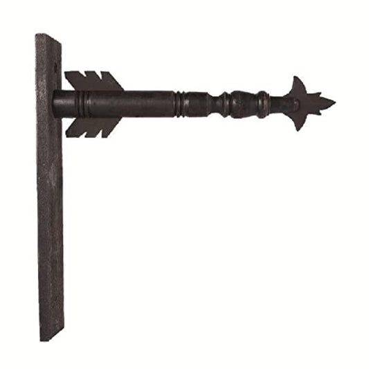 K&K Interiors Decorative Black Wood Arrow Holder 18 x 17 x 3.25 inch