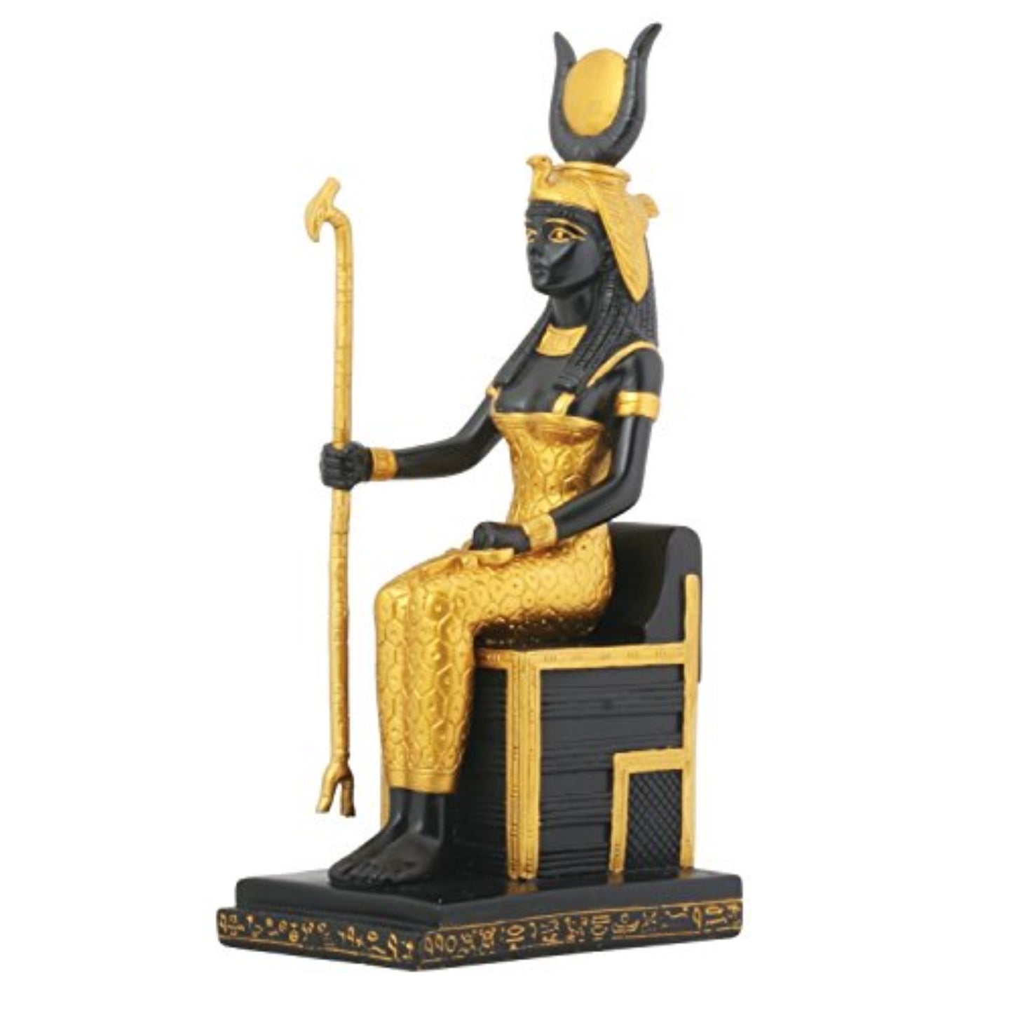 Egyptian Sitting Isis Collectible Figurine 7.5 inch