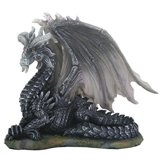 Gorgeous Dark Dragon Figurine Statue 7.25 inches