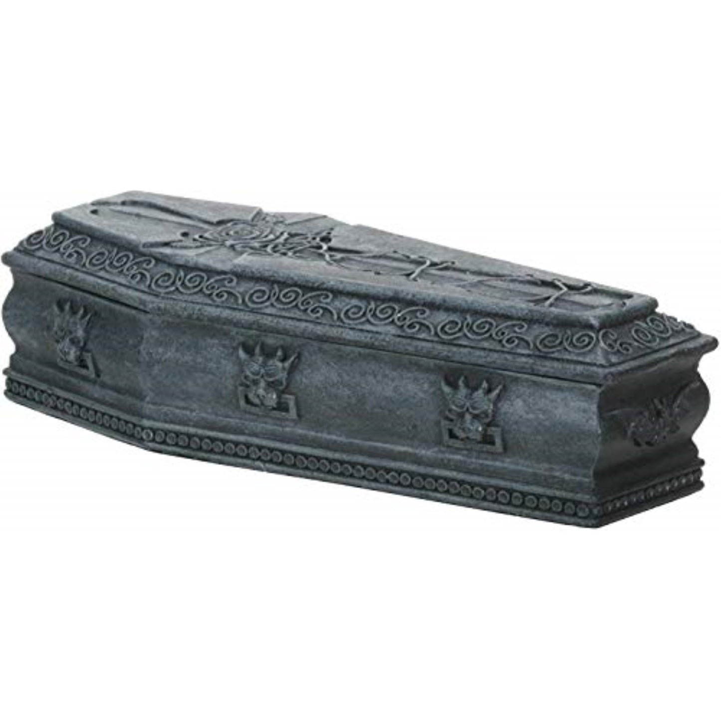 Gargoyle Coffin Box Monster Gothic Container Trinket Jewelry Keepsake Box 6.25 inch