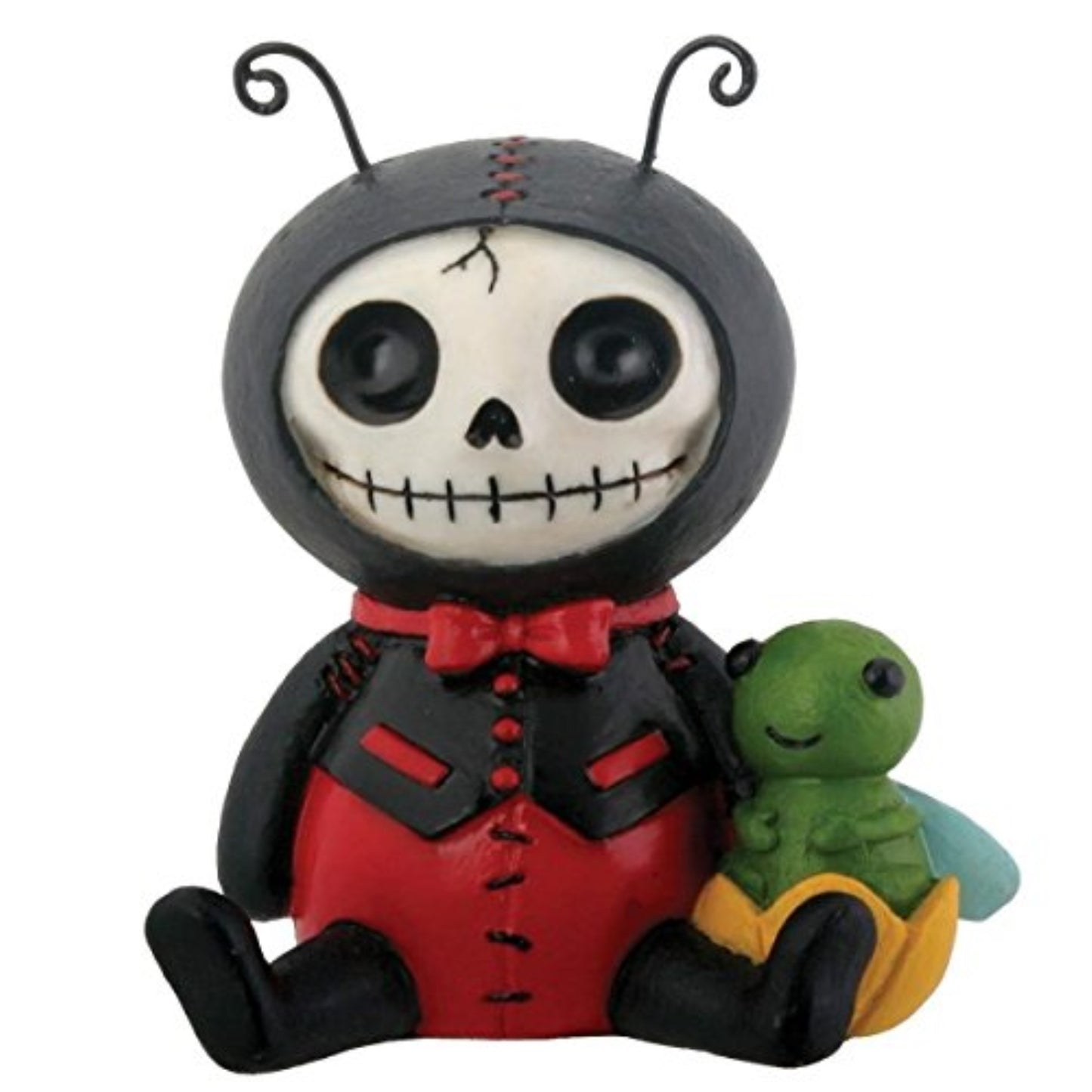 Furrybones Dots Skeleton in Ladybug Costume Statue 3 inch