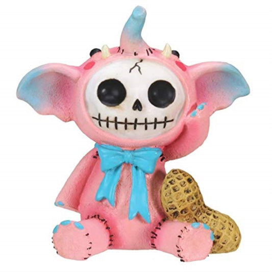 Furrybones Pink Elefun Skeleton in Elephant Costume Figurine