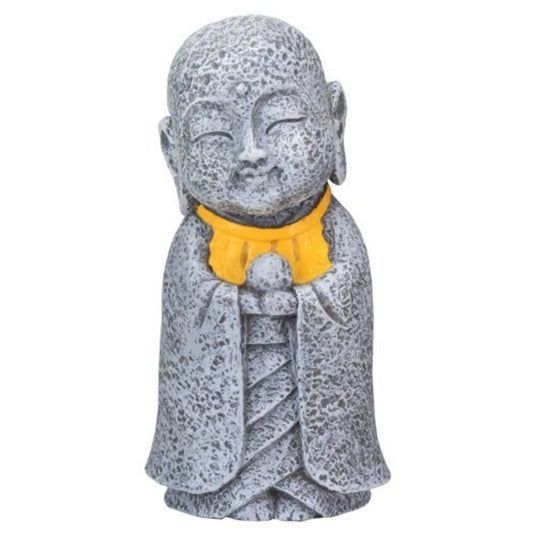 Ksitigarbha Japanese Bodhisattva Jizo with Yellow Bib Buddhism Figurine 5 inch