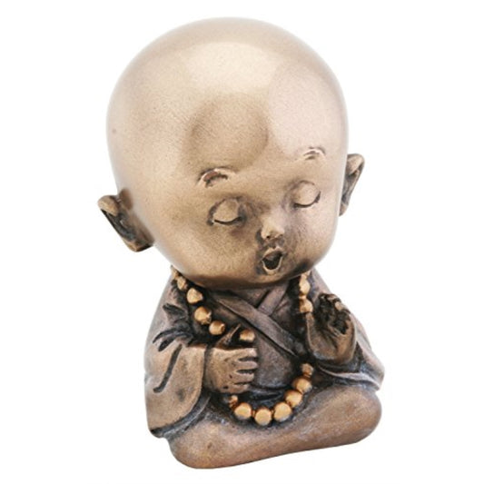 Joyful Monk Meditating Baby Buddha Figurine 3.25 inch