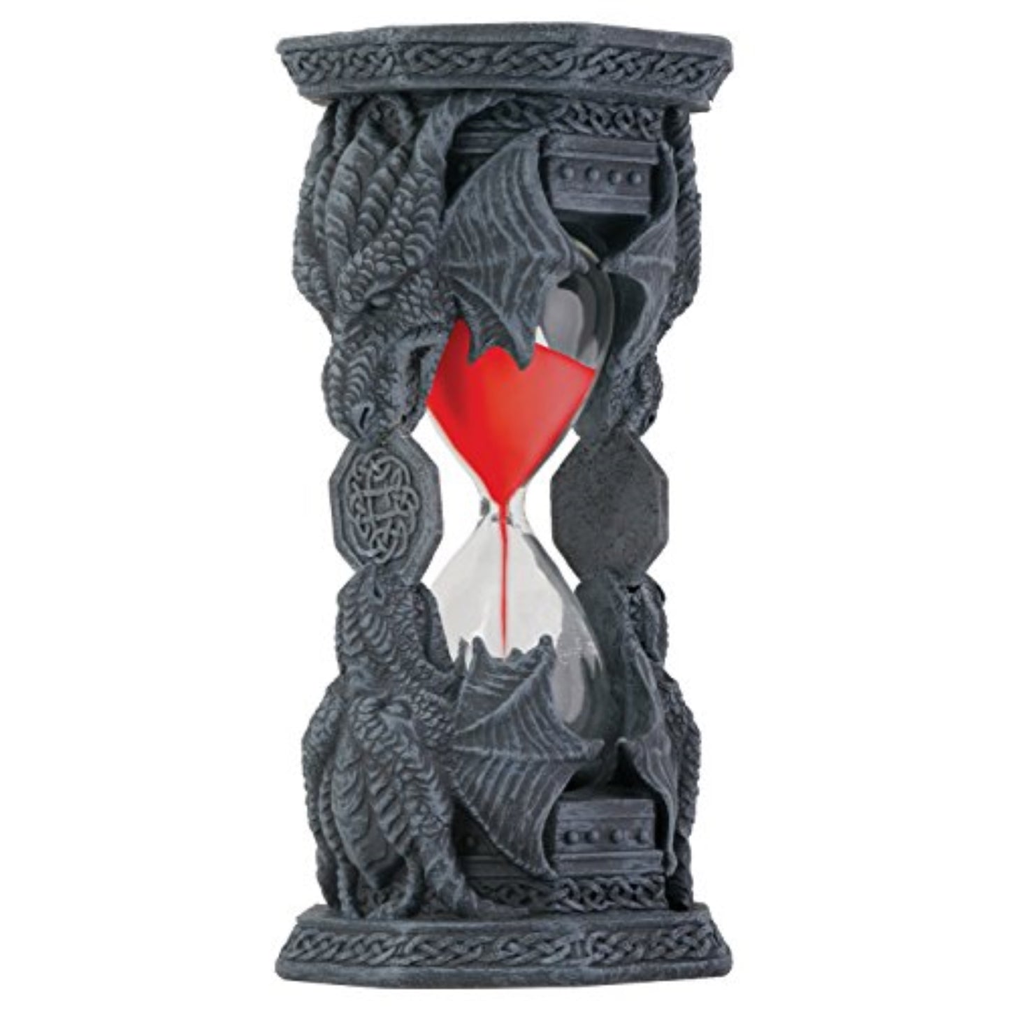 Celtic Knots Twinned Dragon Sand Timer Medieval Fantasy Decoration 6.5 inch