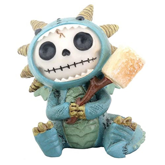 Furrybones Scorchie Skeleton in Blue Dragon Costume Figurine