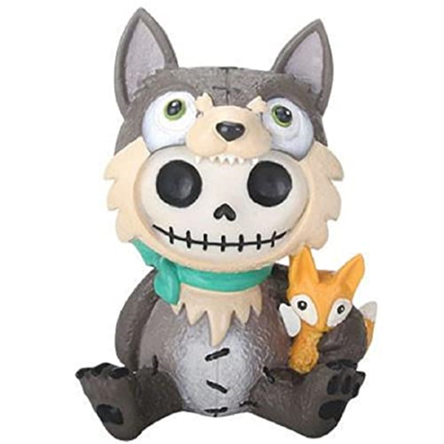 Furrybones Wolfgang Skeleton in Wolf Costume Figurine 3.5 inch