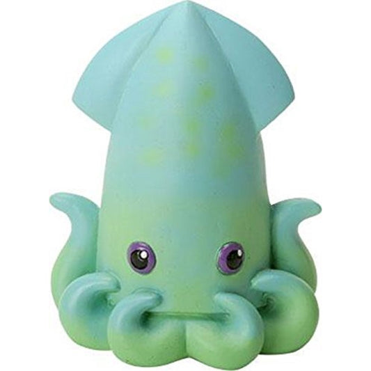 Squiddly Teal Colored Squid Figurine Ocean Creature Animal Decoration 3 inch