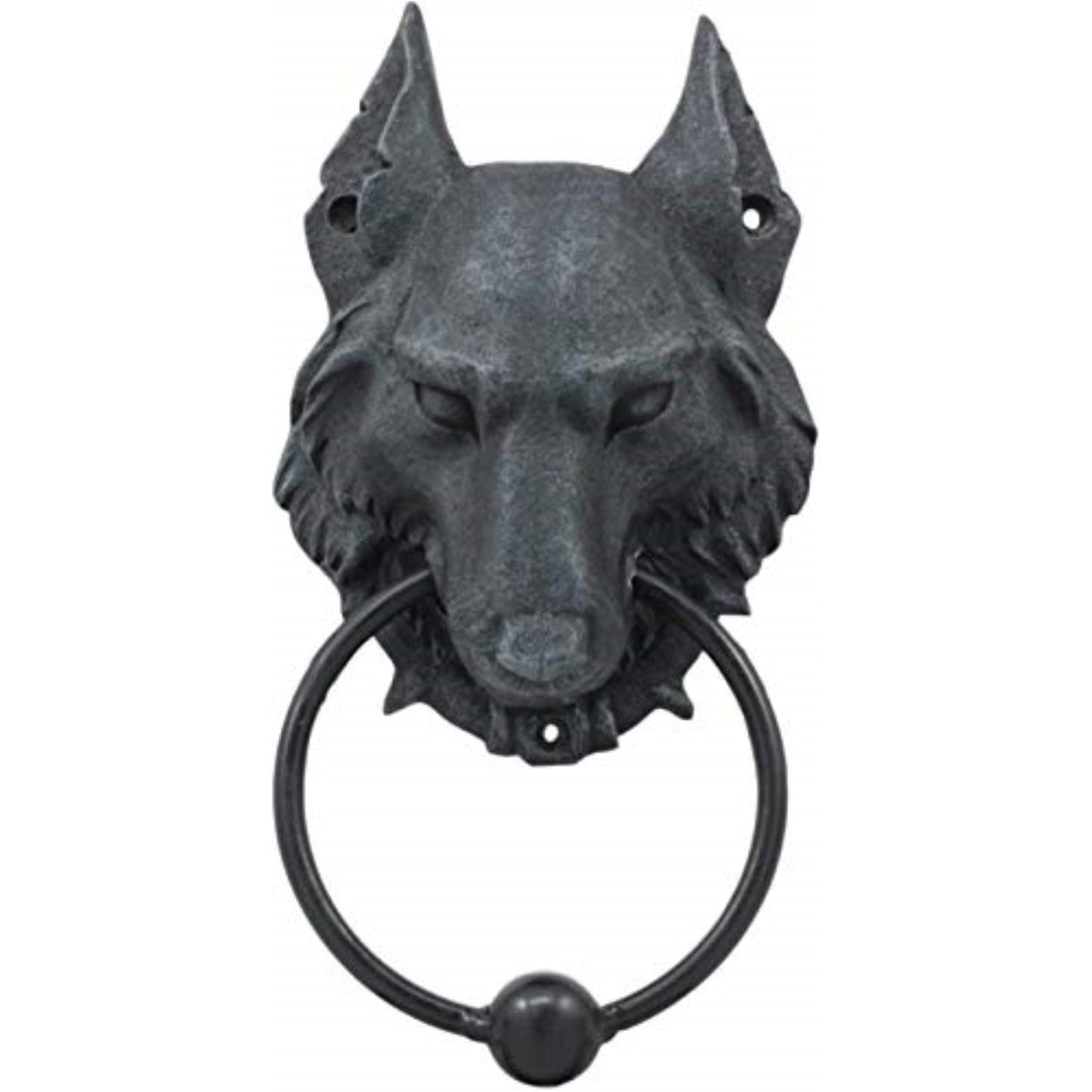 Evil Wolf Gargoyle Resin Door Knocker 8.5 inch