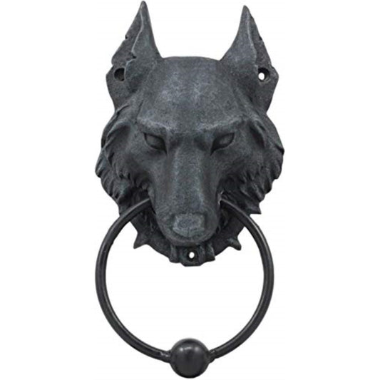 Evil Wolf Gargoyle Resin Door Knocker 8.5 inch
