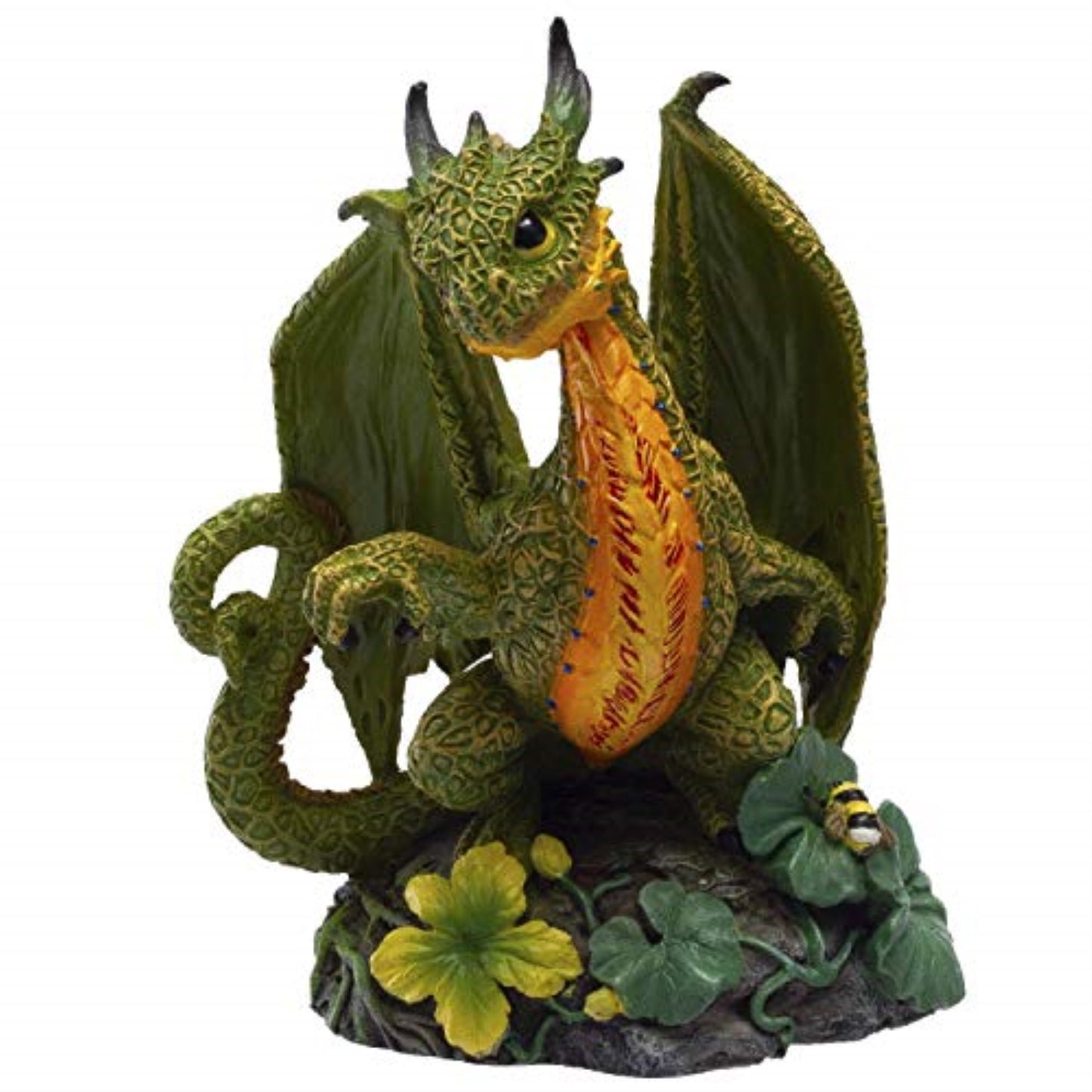 Cantaloupe Dragon Resin Figurine by Stanley Morrison 4.75 inch