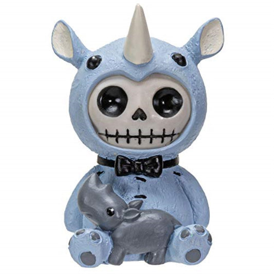 Furrybones Buster Skeleton in Rhinoceros Costume Figurine 3 inch