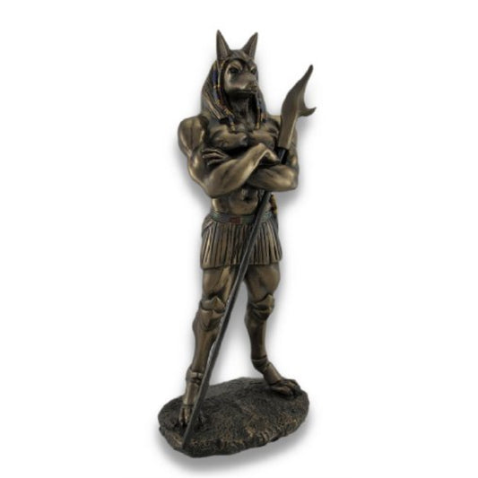 Egyptian God Anubis Statue Deity Jackal Figurine Egypt Decoration 10.5 inch