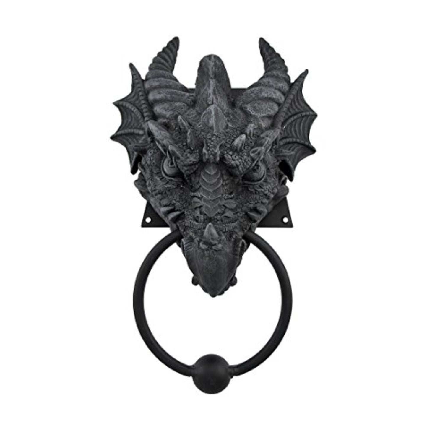 Gothic Dragon Resin Door Knocker 9.25 inch