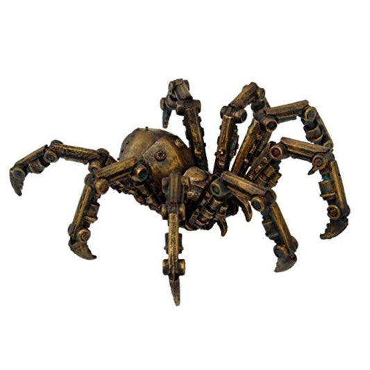 Steampunk Inspired Mechanical Spider Resin Figurine 6 inch