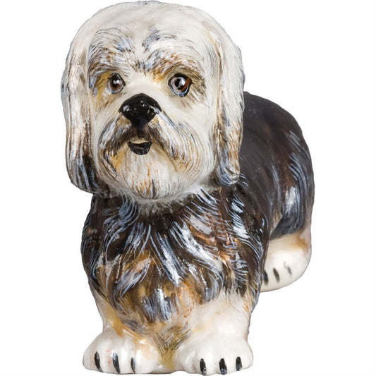 Joy to the World Dandie Dinmont Terrier Polish Glass Christmas Ornament Dog Decoration