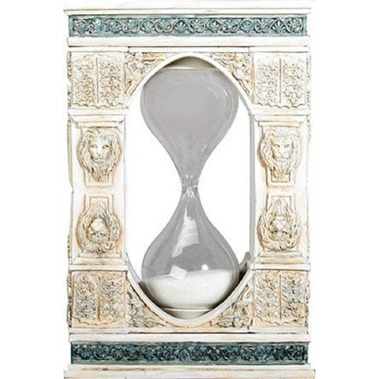 Leone Sand Timer Hourglass Lion Design Home Decoration Keep Time 6.25 inch
