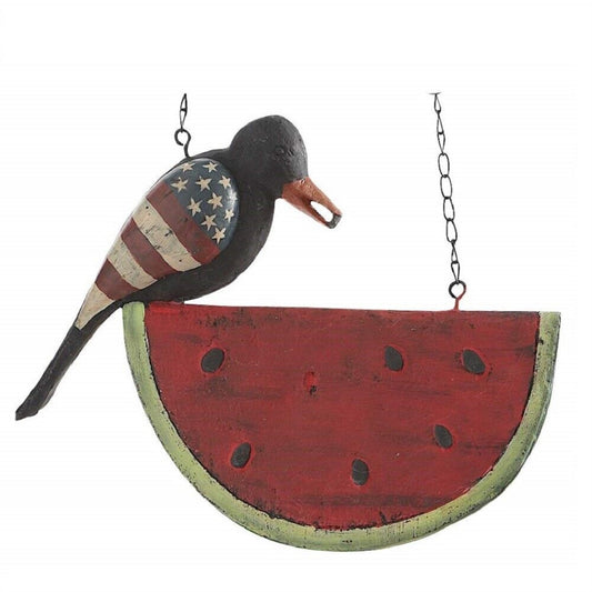 K&K Interiors Black Americana Crow on Watermelon Arrow Replacement - Arrow NOT included